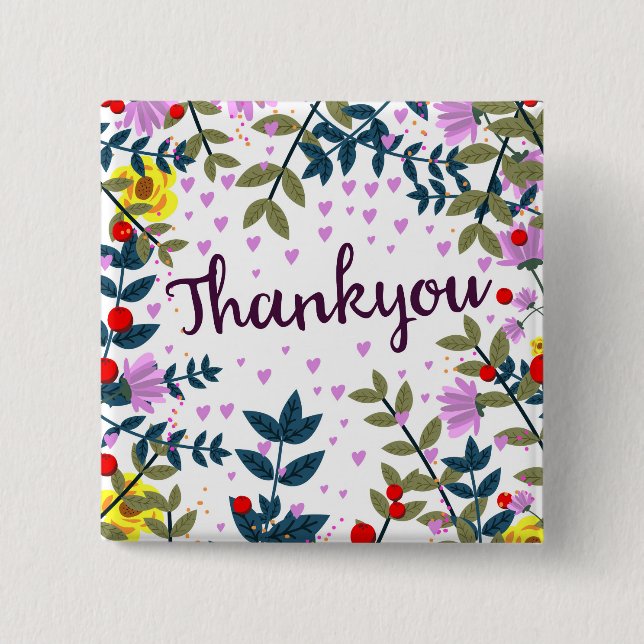 Chapa Cuadrada Gracias (Anverso)