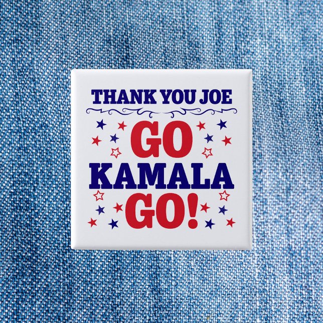 Chapa Cuadrada Gracias Joe | ¡Vamos Kamala, vamos! (Subido por el creador)
