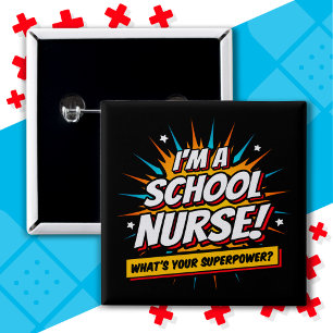 Chapa Cuadrada Graciosa Apreciación de Enfermeras de Superpower S