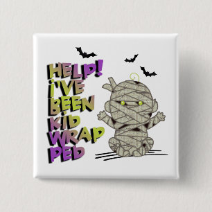 Chapa Cuadrada Graciosa bebé de mamá envuelta infantil Green ID68