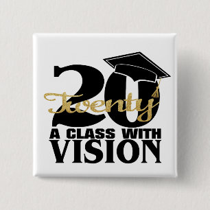 Chapa Cuadrada Graduación 2020 Clase A Con Visión