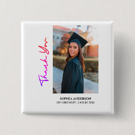 Chapa Cuadrada Graduación Moderna Simple