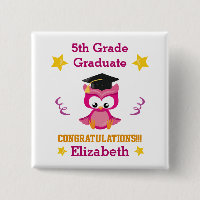 Graduado de 5to grado Fuchsia y Oro