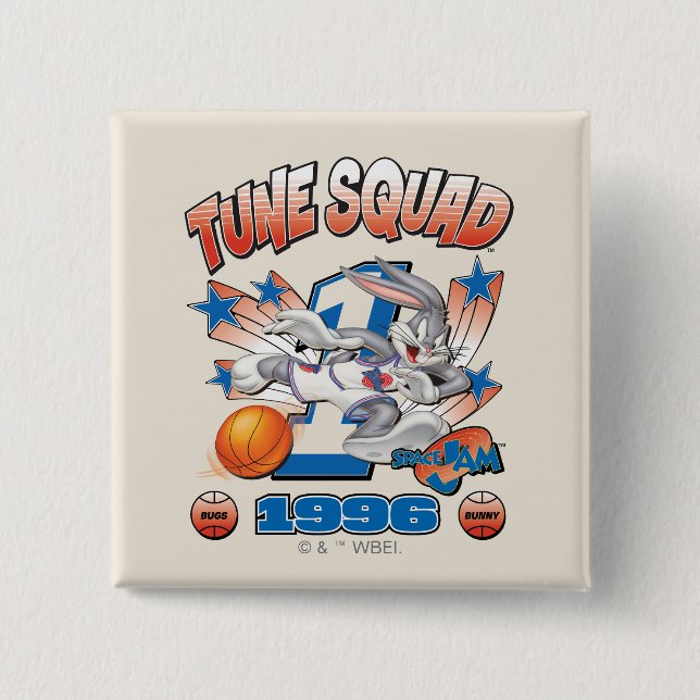 Chapa Cuadrada Gráfica de baloncesto SPACE JAM™ BUGS BUNNY™ #1 (Anverso)
