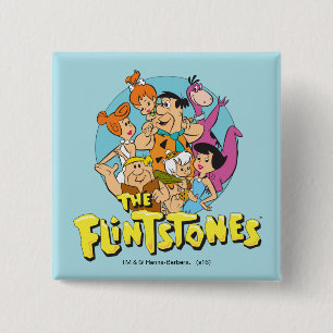 Chapa Cuadrada Gráfica de la familia Flintstone and Rubbles