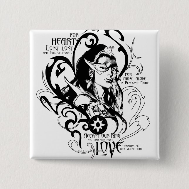 Chapa Cuadrada Gráfico 2 del zafiro de estrella (Anverso)