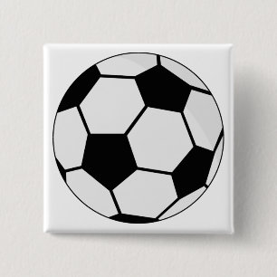 Chapa Cuadrada Gráfico clásico de balón de fútbol para fanáticos