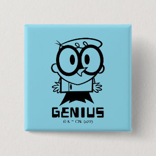 Chapa Cuadrada Gráfico de esquema Dexter "Genius"