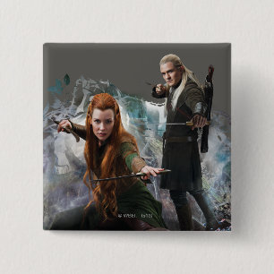 Chapa Cuadrada Gráfico de TAURIEL™ y de LEGOLAS GREENLEAF™