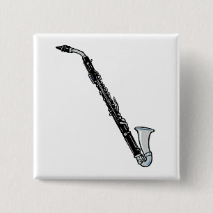 Chapa Cuadrada Gráfico del clarinete bajo, apenas el Clarinet