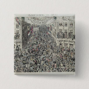 Chapa Cuadrada Gran Exhibiton de Mayhew, Londres, 1851