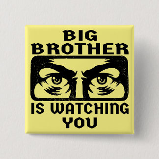 Chapa Cuadrada Gran Hermano te está observando #USAPatriotGraphic