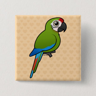Chapa Cuadrada Gran Macaw verde
