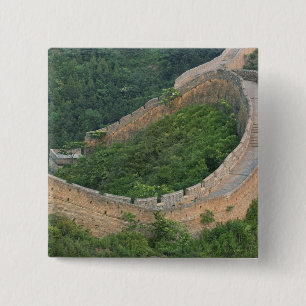 Chapa Cuadrada Gran Muralla China en Jinshanling, China.