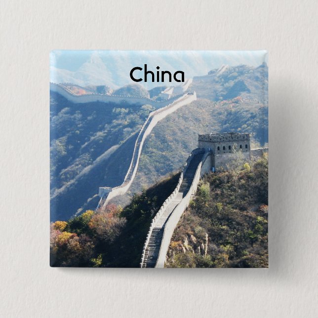 Chapa Cuadrada Gran Muralla de China (Anverso)