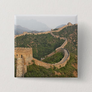 Chapa Cuadrada Gran Muralla de China en Jinshanling, China, Asia