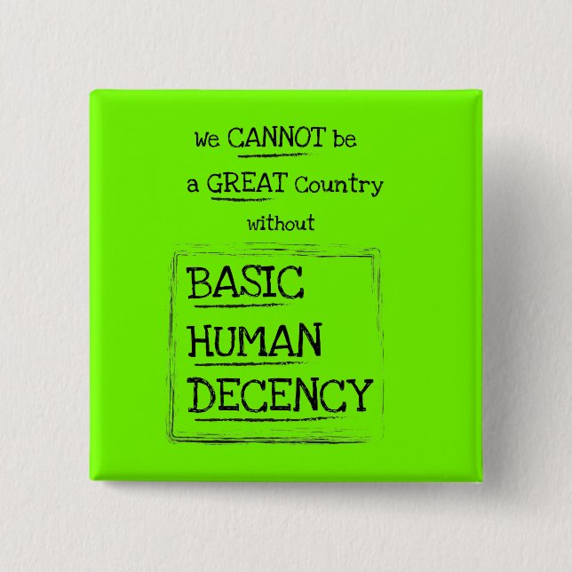 Chapa Cuadrada Gran País Decoración Humana Básica (Anverso)
