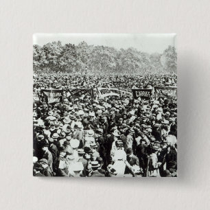 Chapa Cuadrada Grandes votos para la demostración de las mujeres