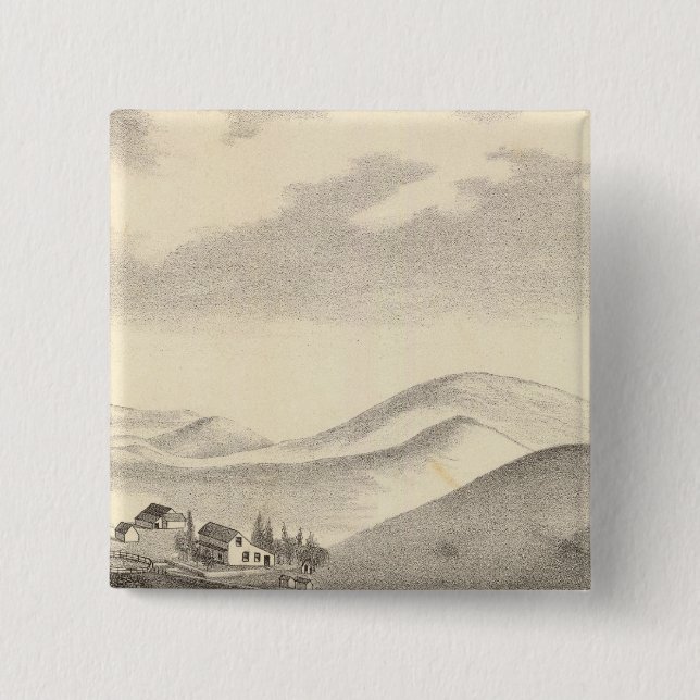 Chapa Cuadrada Granja Blacow, pico de misión (Anverso)