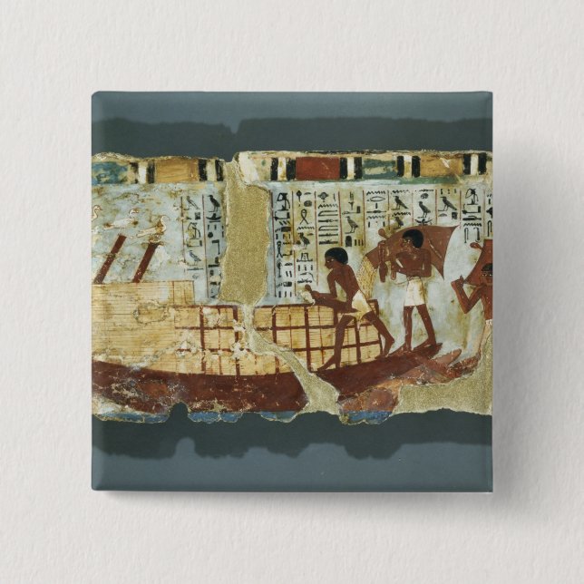 Chapa Cuadrada Grano del cargamento, de la tumba de Unsou, del (Anverso)