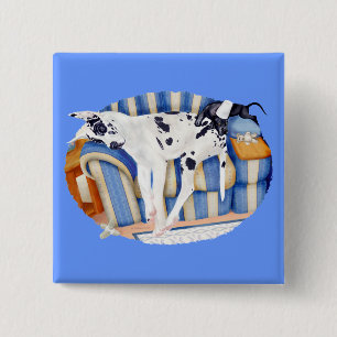 Chapa Cuadrada Great Dane Couch Taters