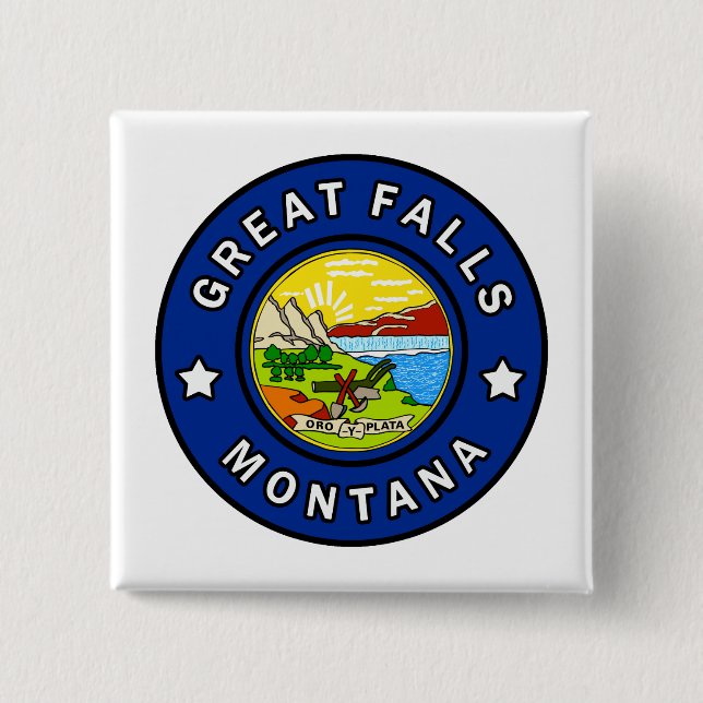 Chapa Cuadrada Great Falls Montana (Anverso)