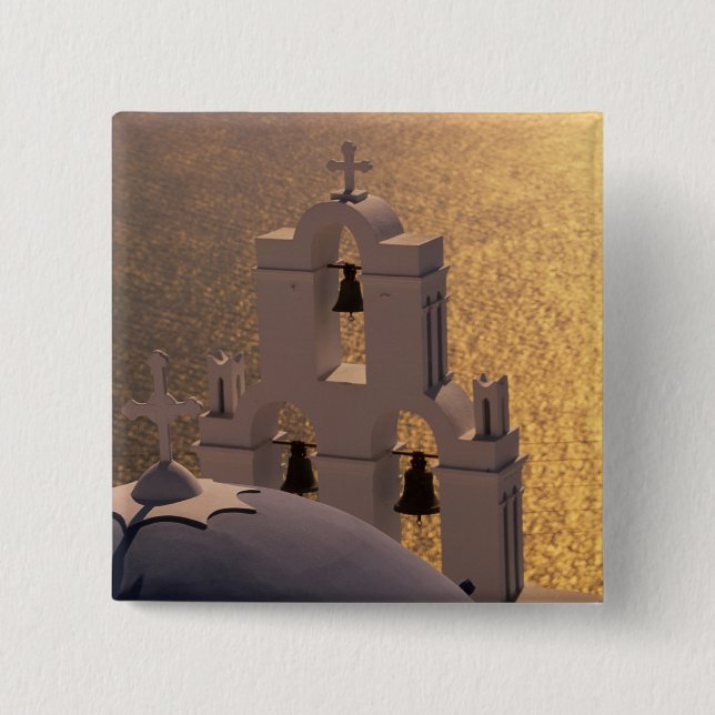 Chapa Cuadrada Grecia, Islas Cícladas, Santorini, Thira, (Anverso)