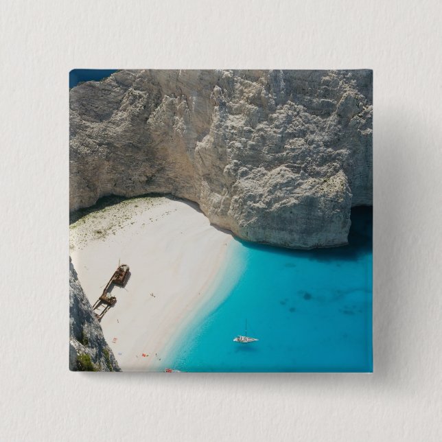 Chapa Cuadrada GRECIA, Islas Jónicas, ZAKYNTHOS, SHIPWRECK (Anverso)