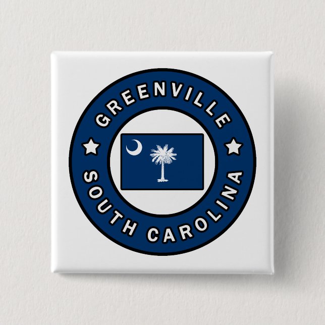 Chapa Cuadrada Greenville Carolina del Sur (Anverso)