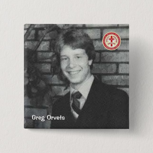 Chapa Cuadrada Greg Orvets (Anverso)