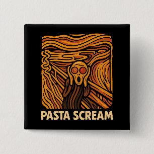 Chapa Cuadrada Grito artístico de pasta de espagueti