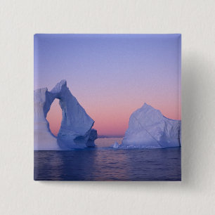 Chapa Cuadrada Groenlandia, Iceberg al atardecer.