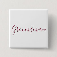 Groomsman Burgundy Font
