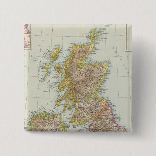 Chapa Cuadrada Grossbritannien, Irlanda - Mapa del Reino Unido, I