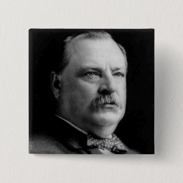Chapa Cuadrada Grover Cleveland (Anverso)