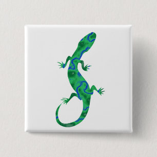 Chapa Cuadrada Grüner Gecko ArtDeco