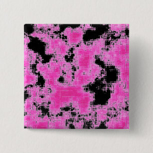 Chapa Cuadrada Grunge rosado