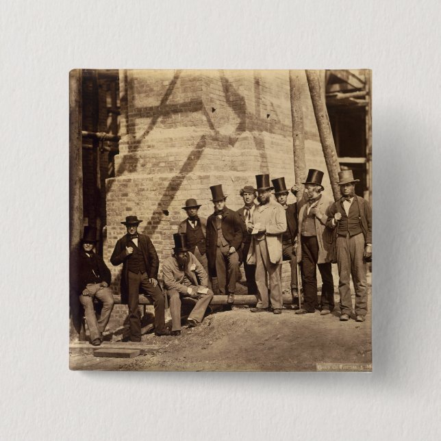 Chapa Cuadrada Grupo de capataces, 1862 (foto) (Anverso)