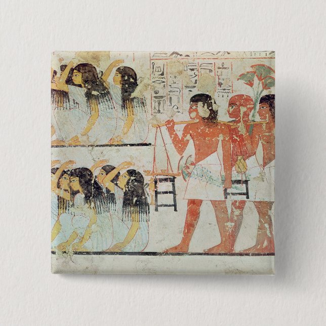 Chapa Cuadrada Grupo de deudos en el cortejo fúnebre (Anverso)