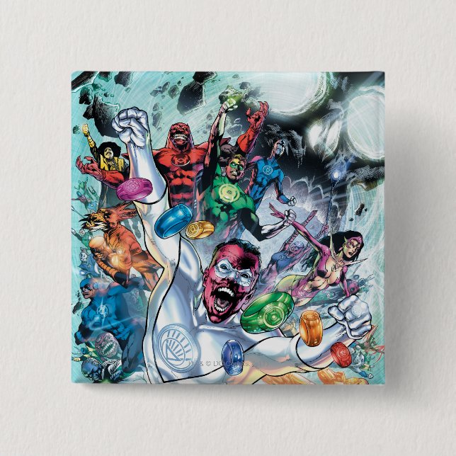 Chapa Cuadrada Grupo del Corp con los anillos (Anverso)