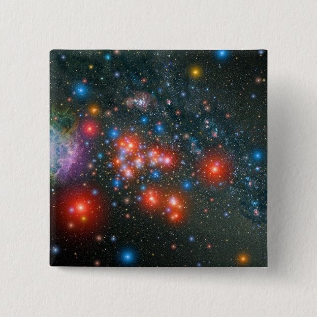 Chapa Cuadrada Grupo Super Gigante Rojo (Anverso)