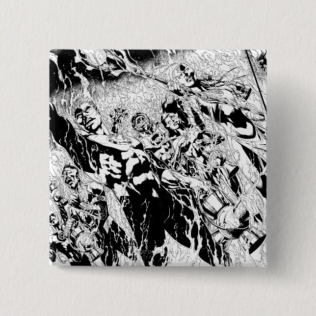 Chapa Cuadrada Grupo verde de la linterna (Anverso)