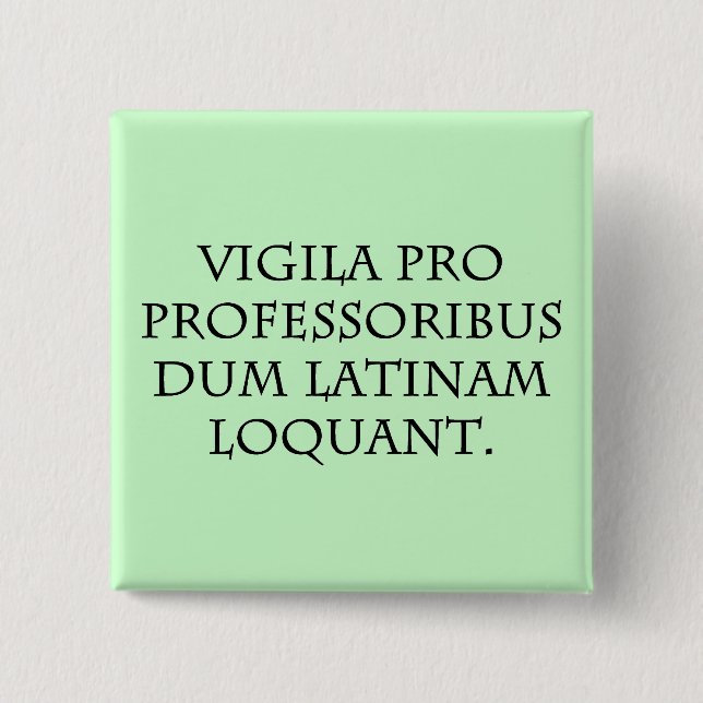 Chapa Cuadrada Guárdese de los expertos (latinos) (Anverso)
