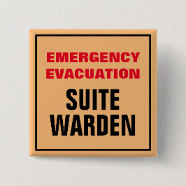 Chapa Cuadrada Guardia de la suite de emergencia de evacuación de