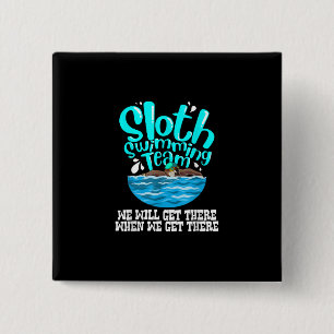 Chapa Cuadrada Guay Slomming Team Funny Animal Swimmer