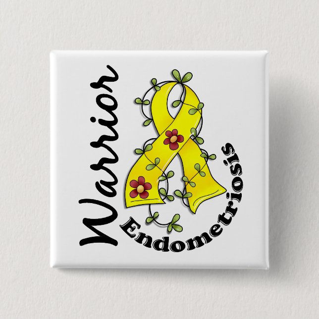 Chapa Cuadrada Guerrero 15 de la endometriosis (Anverso)