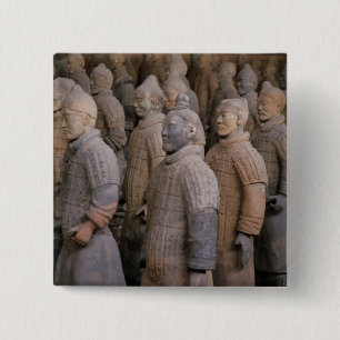 Chapa Cuadrada Guerreros de terracota en el