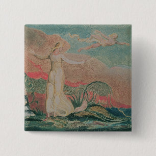 Chapa Cuadrada Guillermo Blake el   el libro de Thel; Placa 4