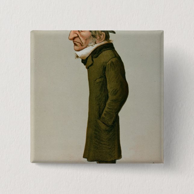 Chapa Cuadrada Guillermo Ewart Gladstone (Anverso)
