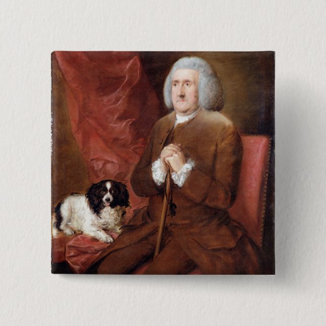 Chapa Cuadrada Guillermo Lowndes (1652-1724), interventor de su (Anverso)